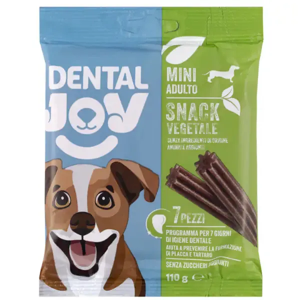 DentalJoy Dog Adult Mini Snack Dentali Vegetale 7 Stick