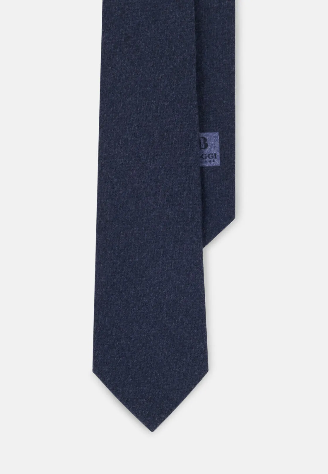 Boggi, Cravatta Stampa Motivo Armatura In Lana Cashmere, Uomo, Navy