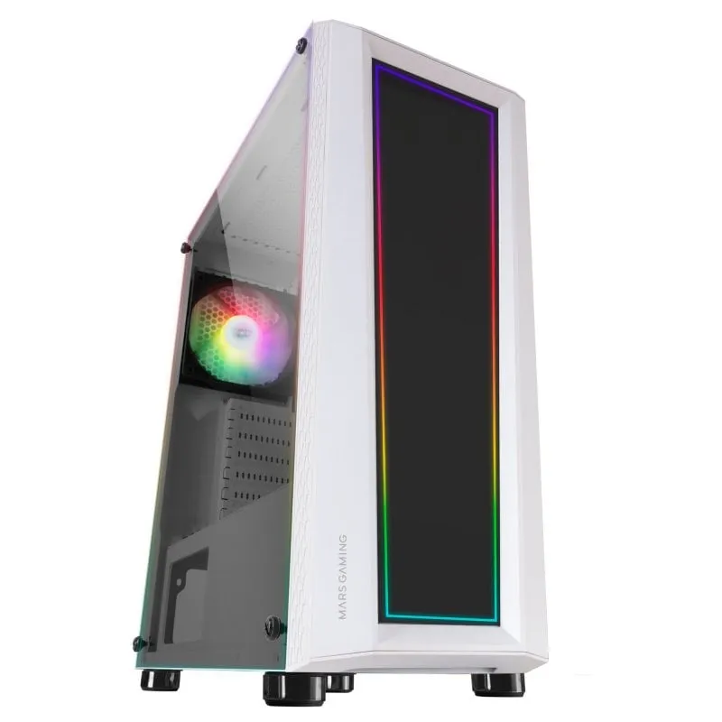 Mars Gaming MC-ART FRGB Vetro temperato USB 3.0 Bianco