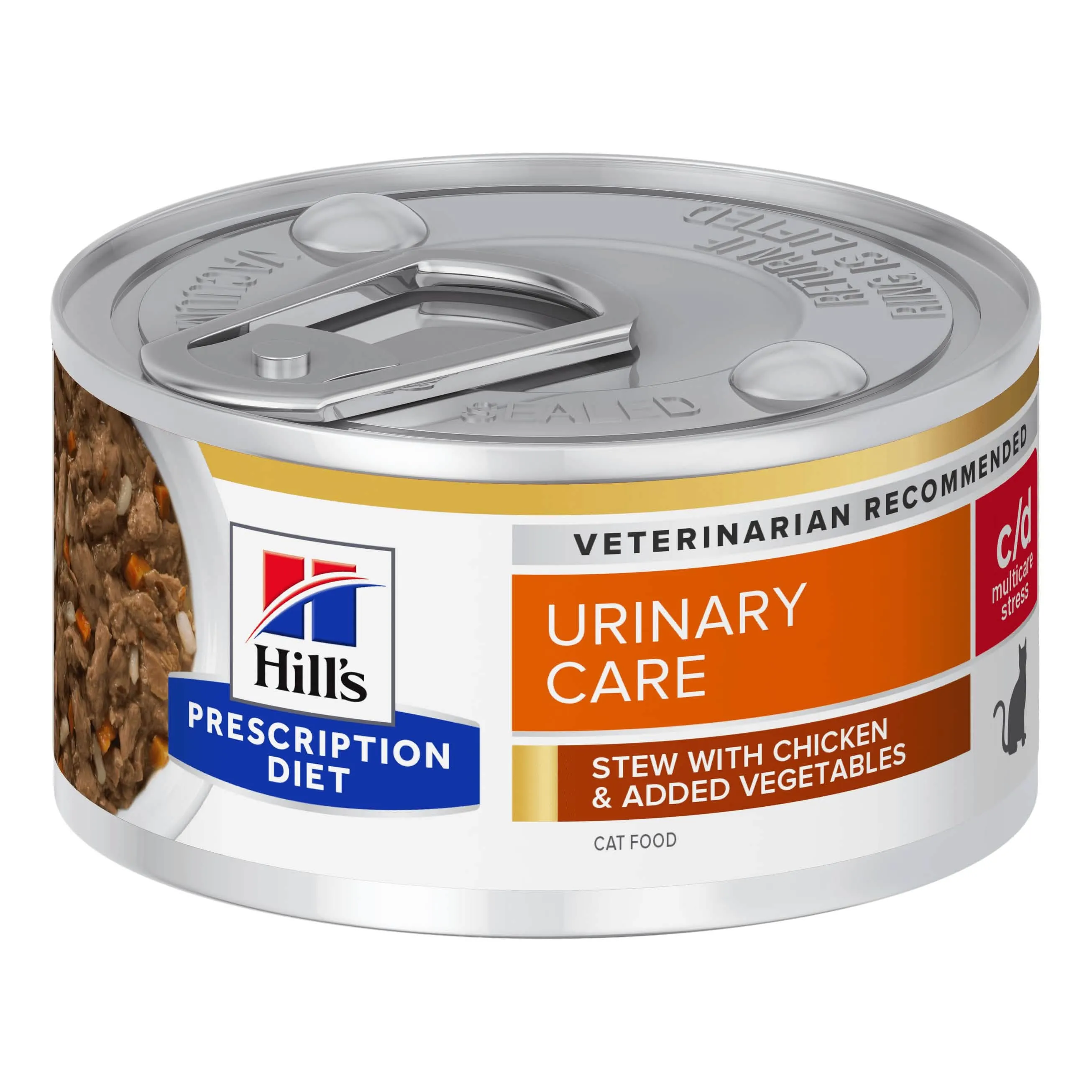 Prescription diet feline urinary care c/d stress pollo e stufato 82 g
