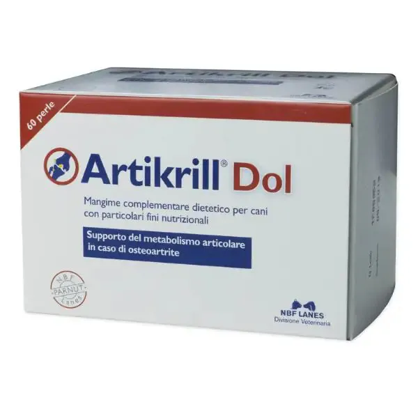 NBF Lanes Artikrill Dol Cane Supporto articolare Compresse per cani 60 Perle - Integratori per cani