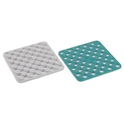 Sottopentola quadrati set 2 pz Silicone (14x14cm) DUO 20214