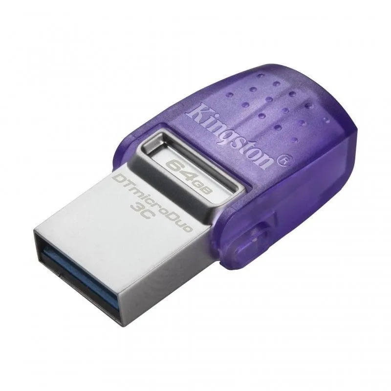 Unità Flash Kingston DataTraveler microDuo 3C 64GB USB 3.2 Type-C e Type-A