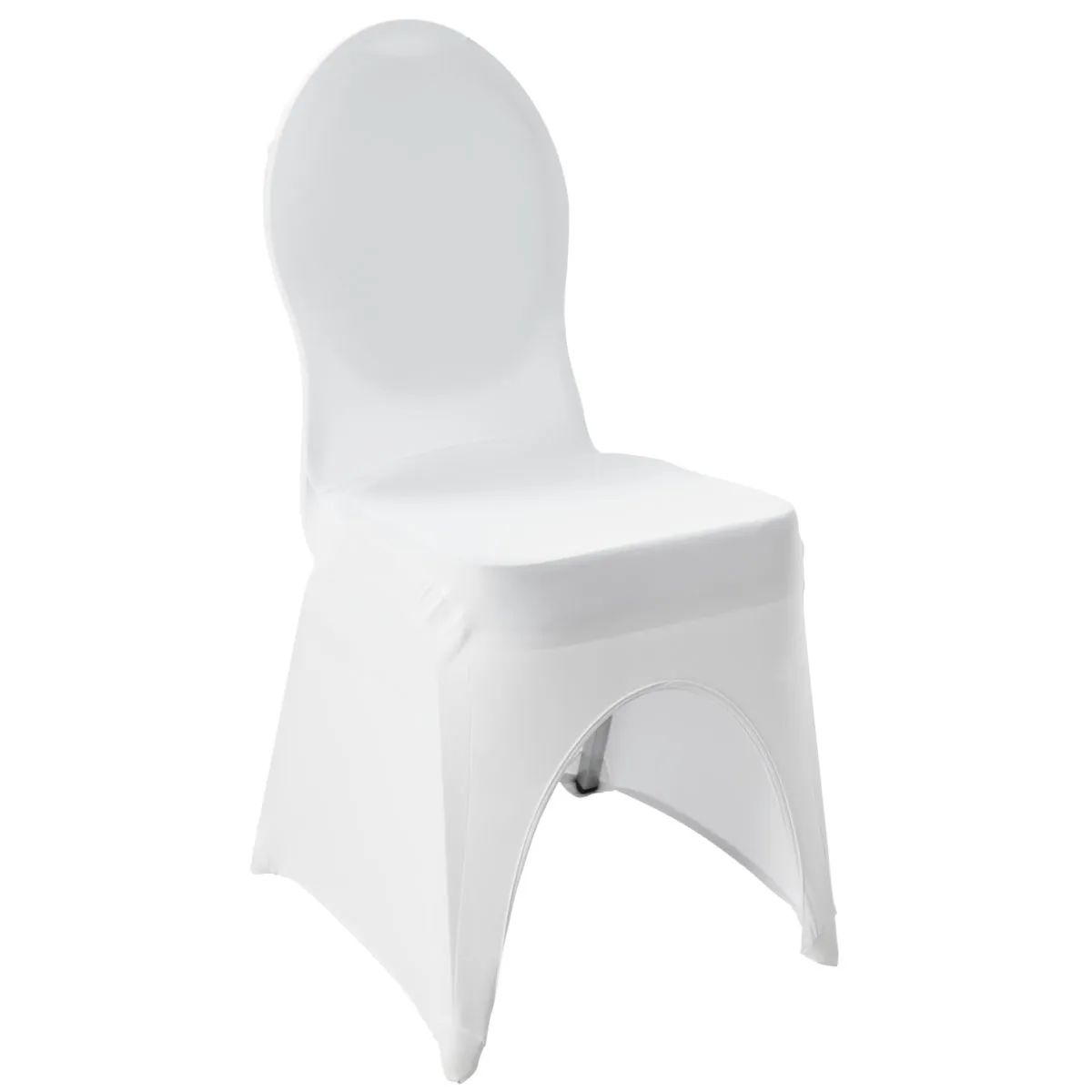 ERWIN M. Coprisedia catering Grace con spacco; 40x44x95 cm (LxLxH); bianco