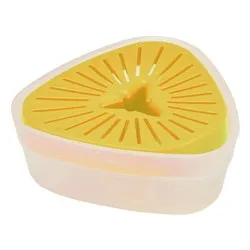 Spremiagrumi Plastica con coperchio reversibile salvaspazio DUO Giallo 20203