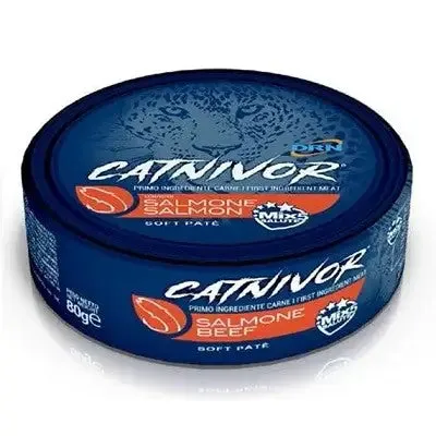 DRN Catnivor Adult Soft Patè 80 gr Salmone - confezione da 24 pezzi - Cibo umido per gatti