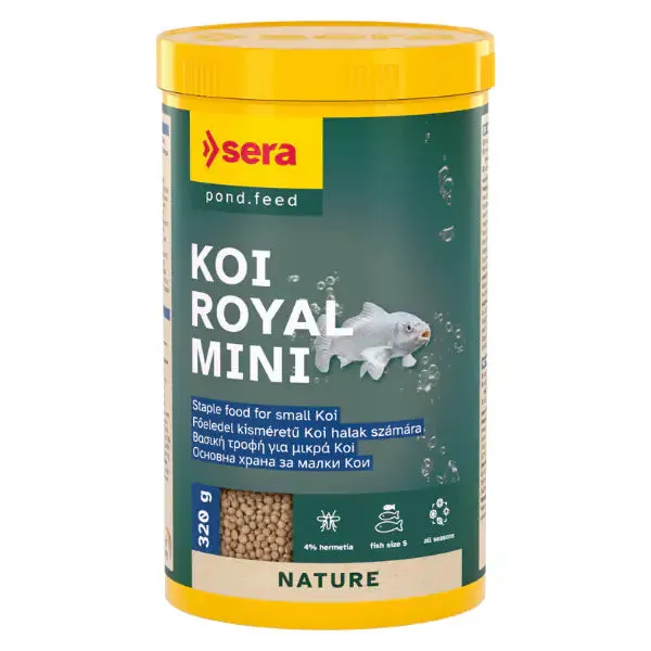Sera Koi Royal Mini mangime per piccole Koi in granuli 320 gr (1000 ml)