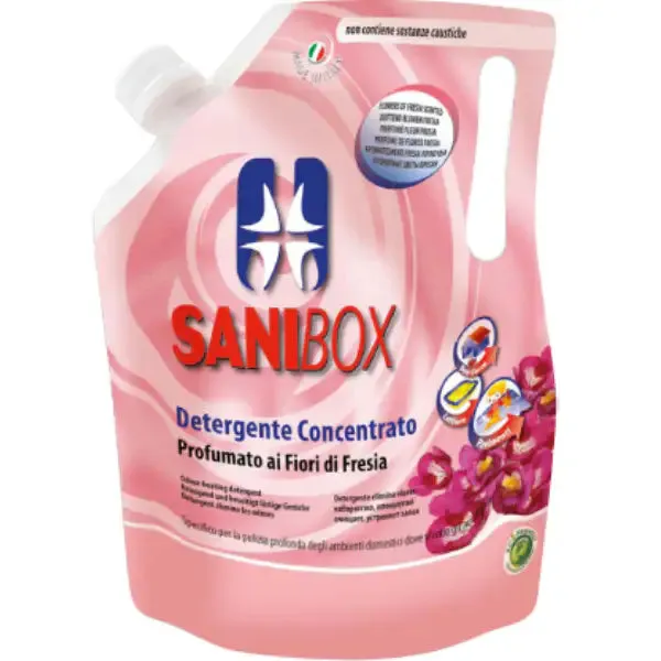 Detergente igienizzante per pavimento Pet Friendly 1 litro Sanibox Fiori di Fresia