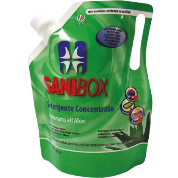 Detergente igienizzante per pavimento Pet Friendly 1 litro Sanibox Aloe