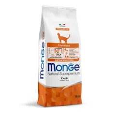 Monge Natural Superpremium Sterilised Monoprotein con Anatra 10 kg - Cibo monoproteico gatto