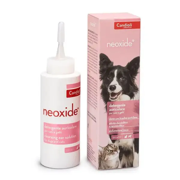 Candioli Pharma Neoxide detergente auricolare Liquido per cani e gatti 100 ml