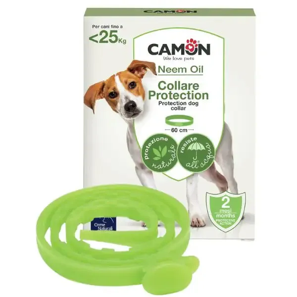 Orme Naturali Collare Antiparassitari Barriera per Cani Misura regolabile 60 cm - Antiparassitario per cani