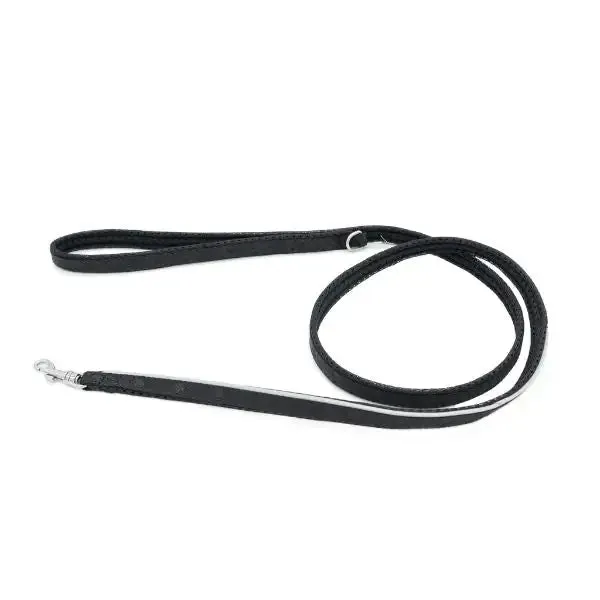 Guinzaglio per cani in nylon imbottito Coralpina Cadore lunghezza 130 cm Nero Taglia Medium