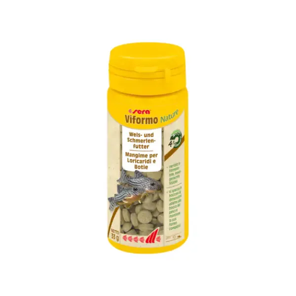 Sera Viformo Cross Fish manigme per pesci Loricaridi in pastiglie 64 gr (50 ml)
