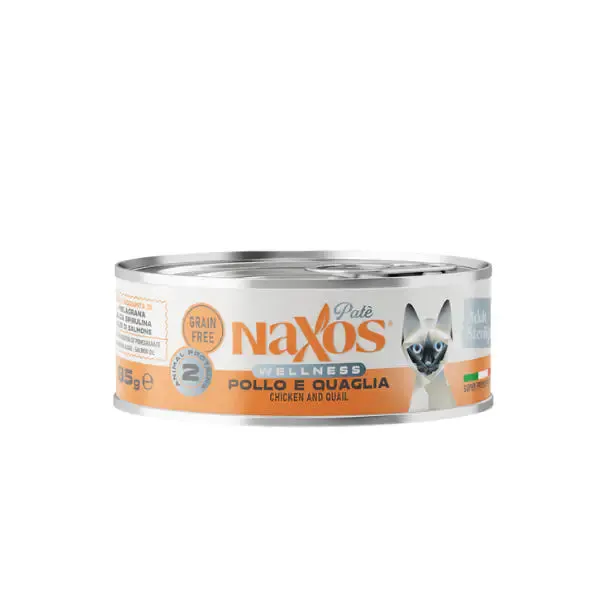 Naxos Sterilight Cat Paté Grain free 85 gr Pollo e quaglia - confezione da 12 pezzi - Cibo umido per gatti