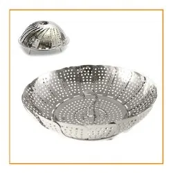 Cestello cuoci vapore Inox (28cm) a ventaglio grande 890G