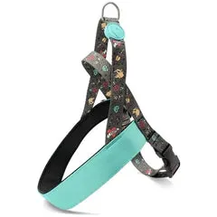 Pettorina norvegese regolabile per cani in raso Intense Ink Tank Morso Taglia XL 80-110 cm