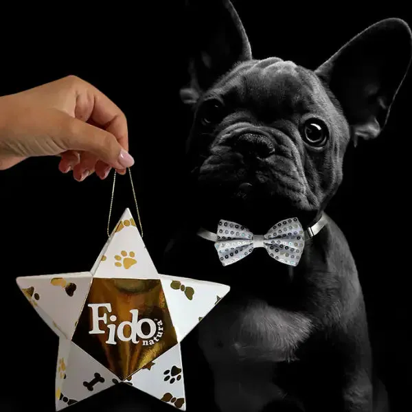 Stella regalo con Profumo da 30 ml + Papillon Fido Natura con papillon argento