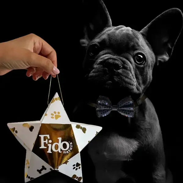 Stella regalo con Profumo da 30 ml + Papillon Fido Natura con papillon nero
