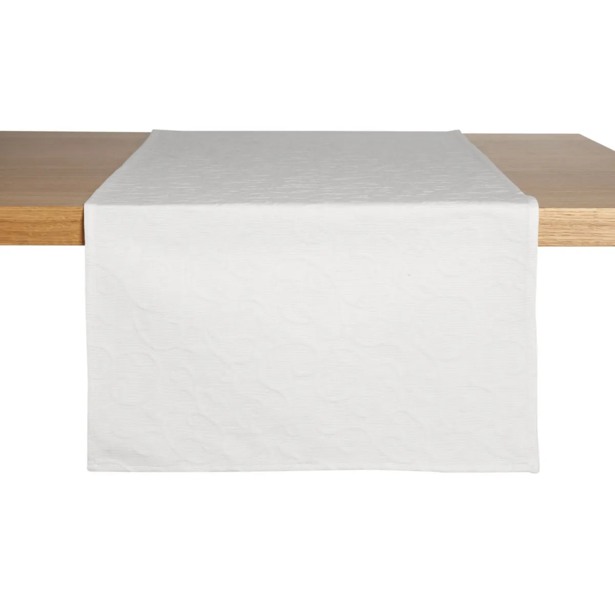 ERWIN M. Runner tavola Biella; 40x130 cm (LxL); bianco; rettangolare