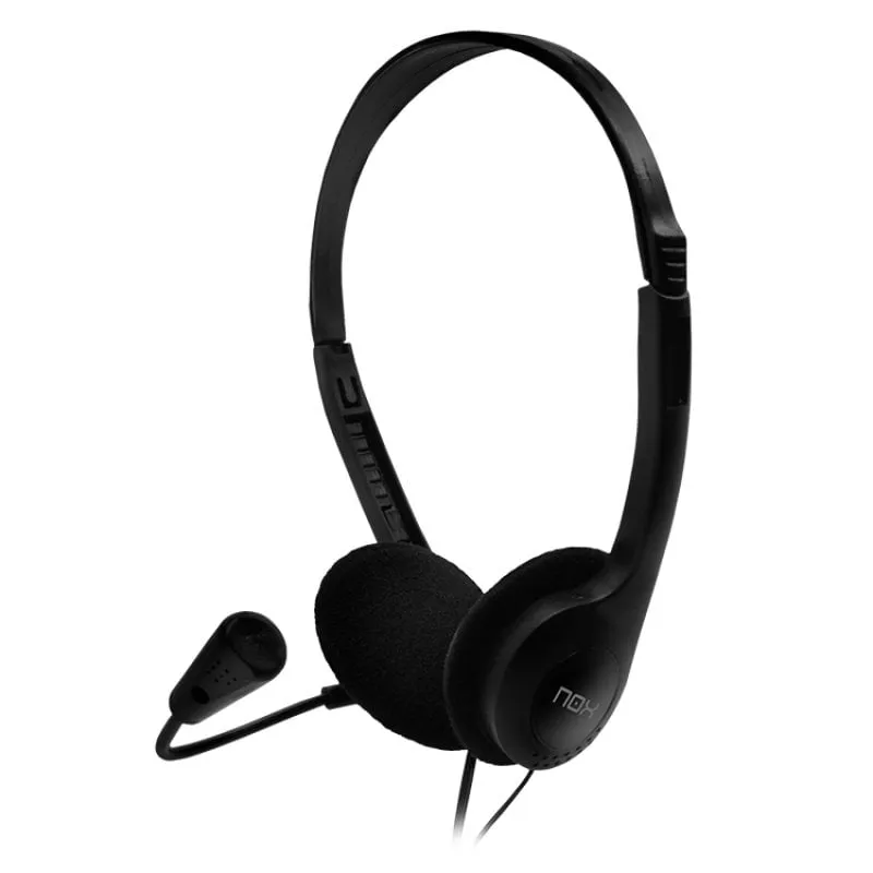 Cuffie stereo NOX Voice One con microfono nere