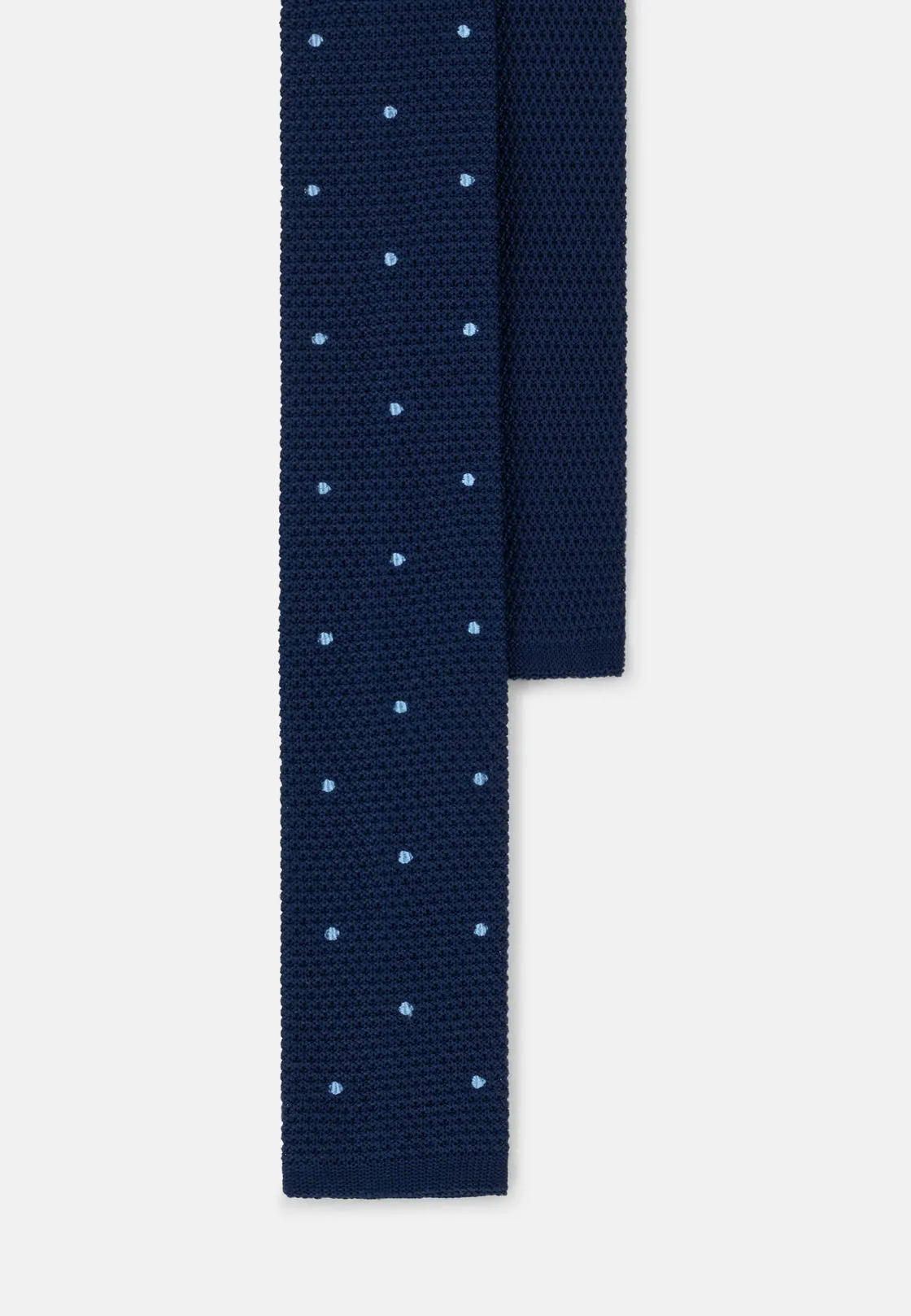 Boggi, Cravatta Maglia Con Motivo Pois In Seta, Uomo, Navy