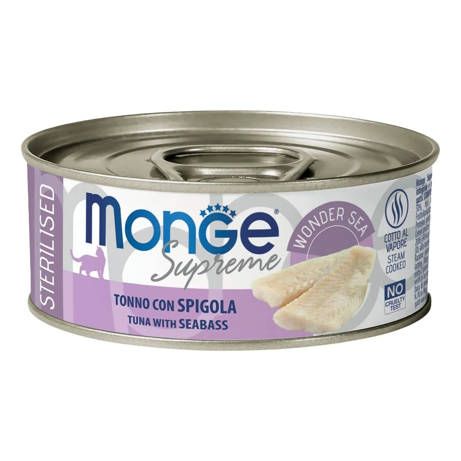 Monge supreme sterilised tonno spigola 80 g