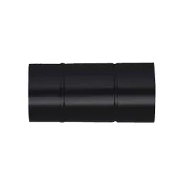 Tubo canna fumaria (12x25cm) CLASSIC Nero opaco NO1202