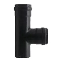 Tubo T canna fumaria (8cm) FF PELLET LINE Nero opaco PN805F