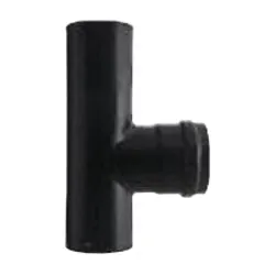 Tubo T canna fumaria (8cm) MF PELLET LINE Nero opaco PN805M