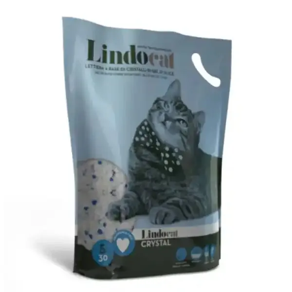Lindocat Crystal lettiera ultra assorbente in gel di silice profumata 5 lt (2 kg) Classic