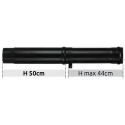 Tubo canna fumaria (8x50x94cm) telescopico PELLET LINE Nero opaco PN843