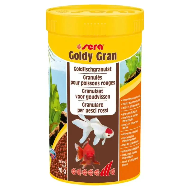 Sera Goldy Granul mangime in granuli per pesci rossi grandi e d'acqua fredda 70 gr (250 ml)