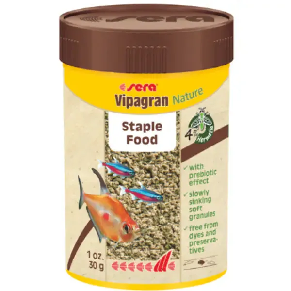 Sera Vipagran Nature mangime di base in granuli per pesci ornamentali 30 gr (100 ml)
