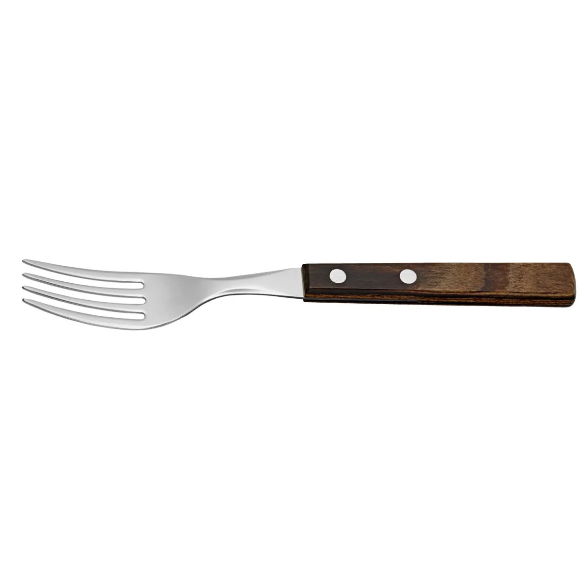 12x VEGA Forchetta pizza Picanha; 19.5 cm (L); argento, manico marrone; 12 pz. / Pacco