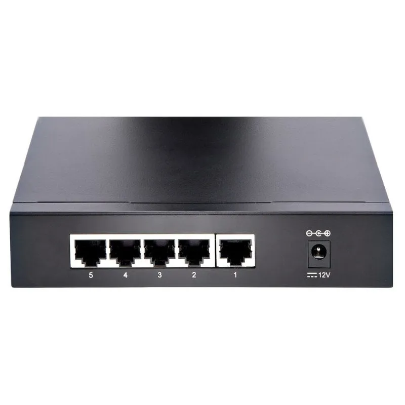 StarTech.com Switch 2.5G Unmanaged - Switch Gigabit 5 porte - Switch Ethernet Unmanaged 2.5GBASE-T - Splitter Ethernet - Montaggio su guida DIN o a parete - Multi-Gigabit - Auto-MDIX - 9K Jumbo