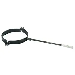 Reggitubo canna fumaria (13cm) PLUS LIGHT Nero opaco NN213
