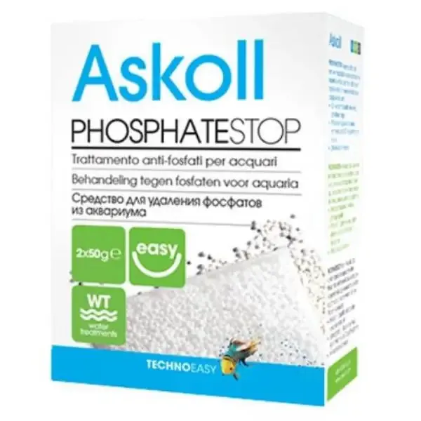 Trattamento anti-fosfati per acquari Phosphate Stop Askoll 2 pezzi x 50 gr