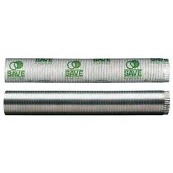 Tubo canna fumaria (11x85x300cm) telescopico flex AIR Silver FN1124