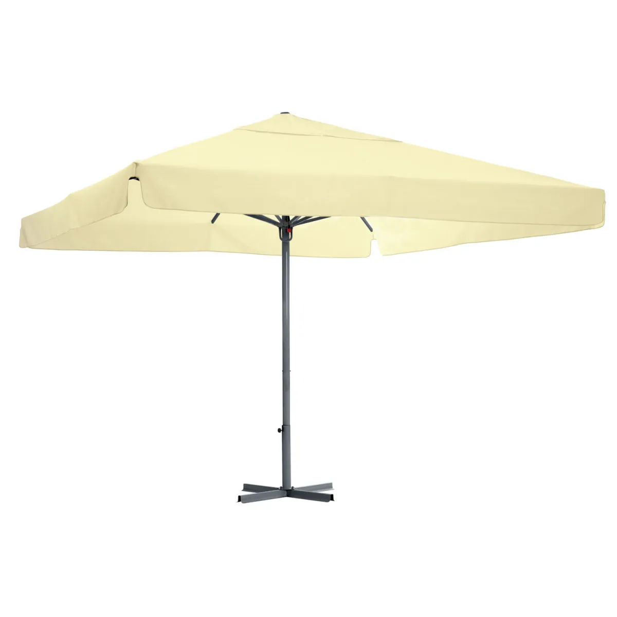 VEGA Ombrellone professionale Esparto Struttura antracite; 350x350x370 cm (LxLxH); ecrù; quadrata