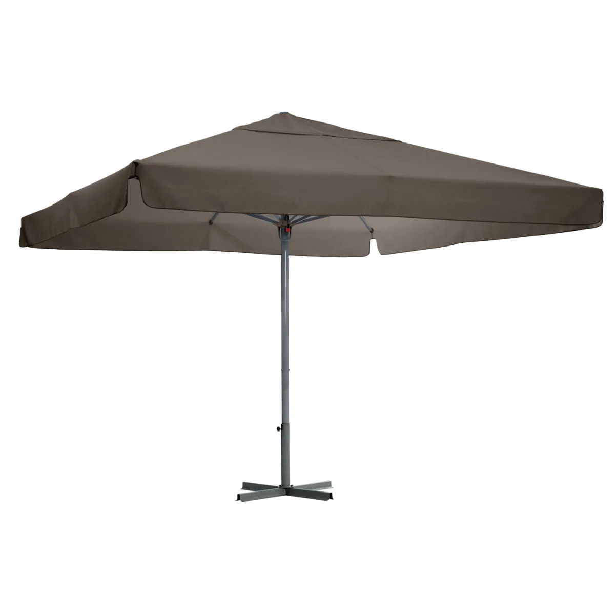 VEGA Ombrellone professionale Esparto Struttura antracite; 350x350x370 cm (LxLxH); grigio; quadrata