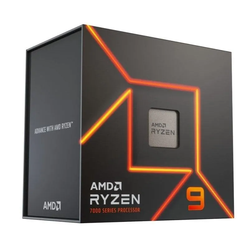 Processore AMD Ryzen 9 7900X 12 Core 4,7 GHz Base 5,6 GHz Turbo Box Senza Ventola