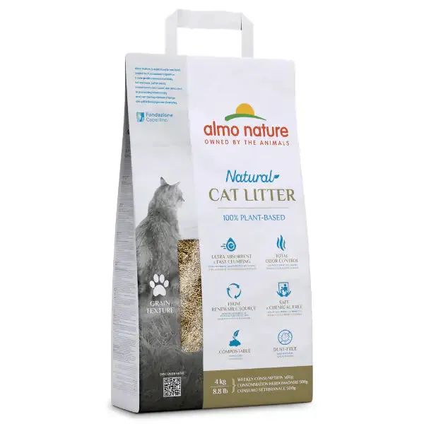 Almo Nature Natural Cat Litter Grain Texture lettiera vegetale 10 lt (4 kg) - Lettiera vegetale