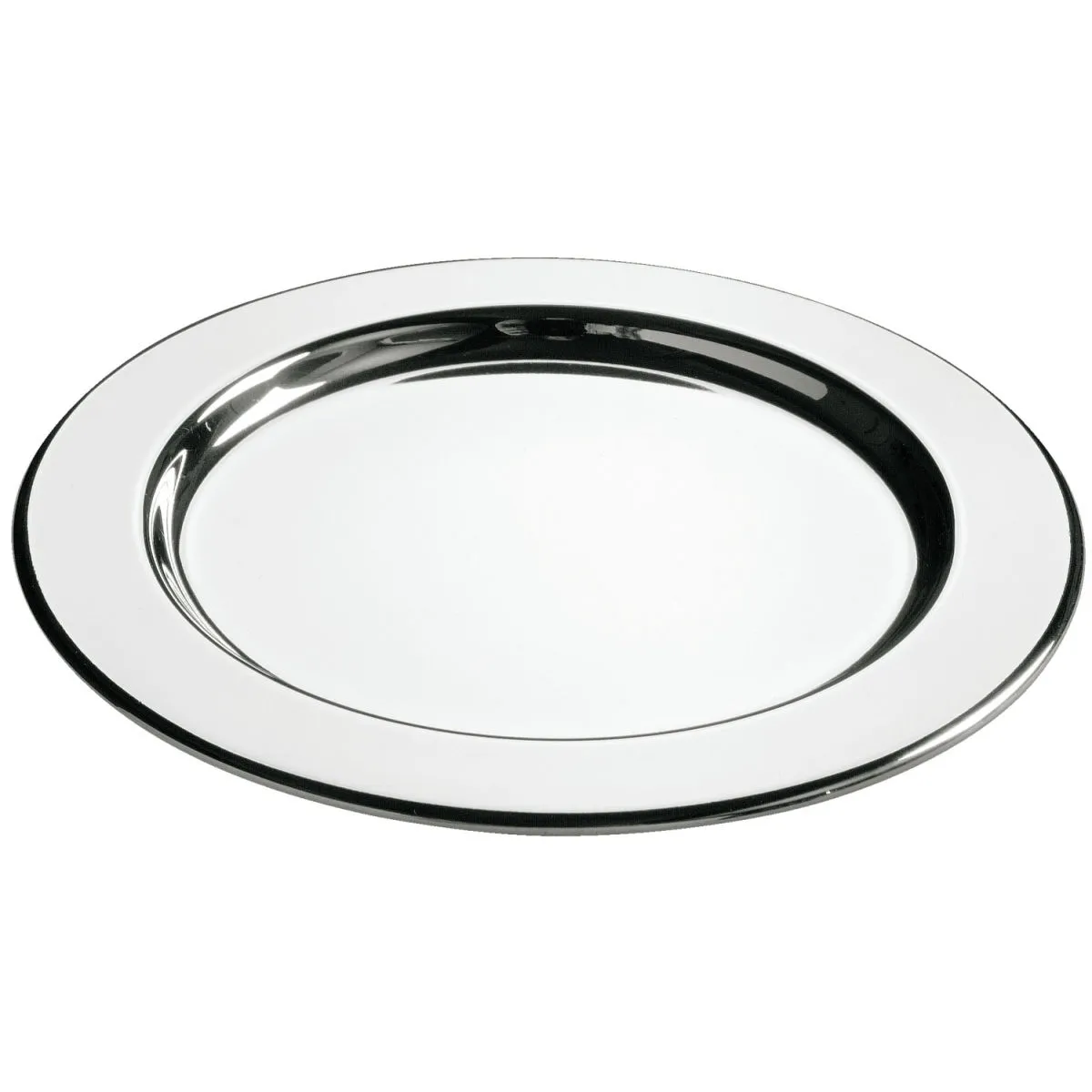 6x VEGA Sottobicchiere Tilu lucido; 11.8 cm (Ø); argento; rotonda; 6 pz. / Pacco