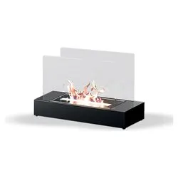 Biocamino 2kW RUBY Mantova Black