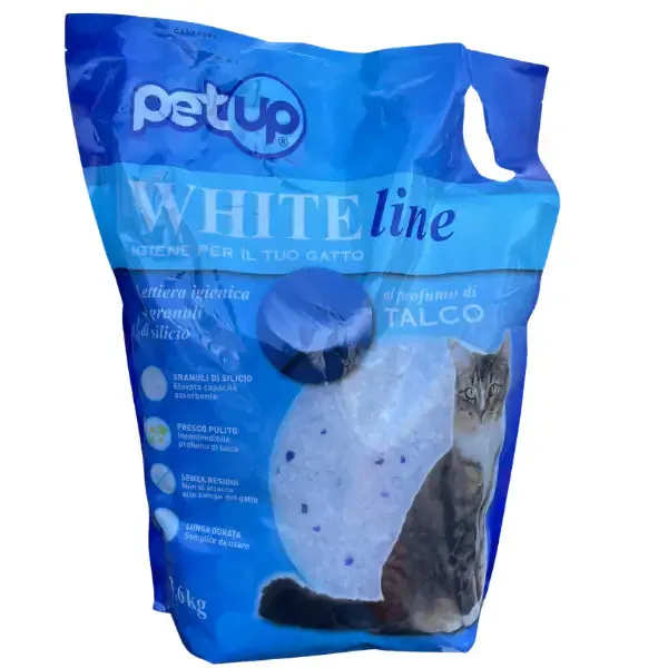 Lettiera Igienica in granuli di Silicio White Line PetUp 4,14 lt (3,6 kg)