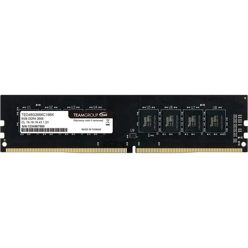 Memoria RAM Team Group Elite 8GB 1x8GB DDR4 2666MHz CL19 1.2V Compatibile Intel X99