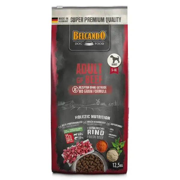 Belcando Super Premium Grain Free Dog Adult All Breeds Manzo 12,5 kg - Croccantini per cani
