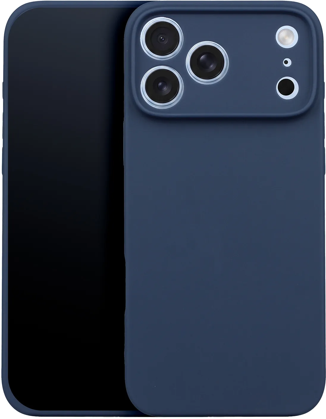 Custodia per Apple iPhone 18 Pro Max / 17 Pro Max, OEM, Silicone, Blu Scuro