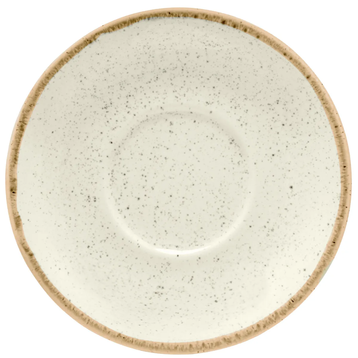 6x VEGA Piattino per tazza cappuccino Sidina; 16 cm (Ø); beige; rotonda; 6 pz. / Pacco